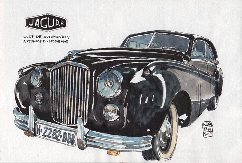 800x540 Nina Johansson Las Palmas - Antique Car Sketches