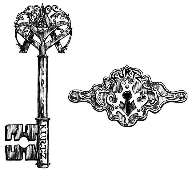 624x554 Drawn Key Old Key - Antique Key Sketch