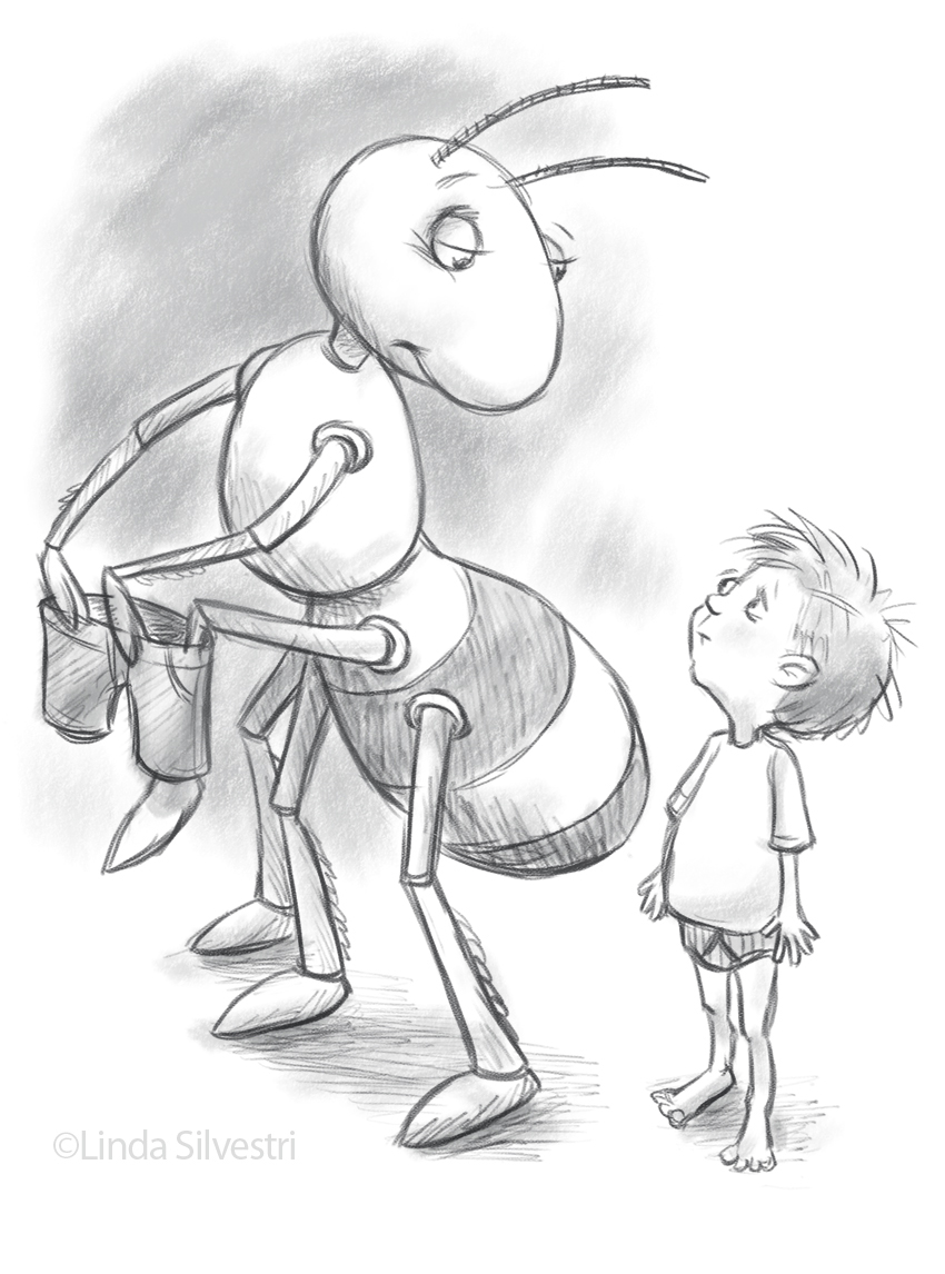 850x1146 Ants Sketched Out - Ants Sketch