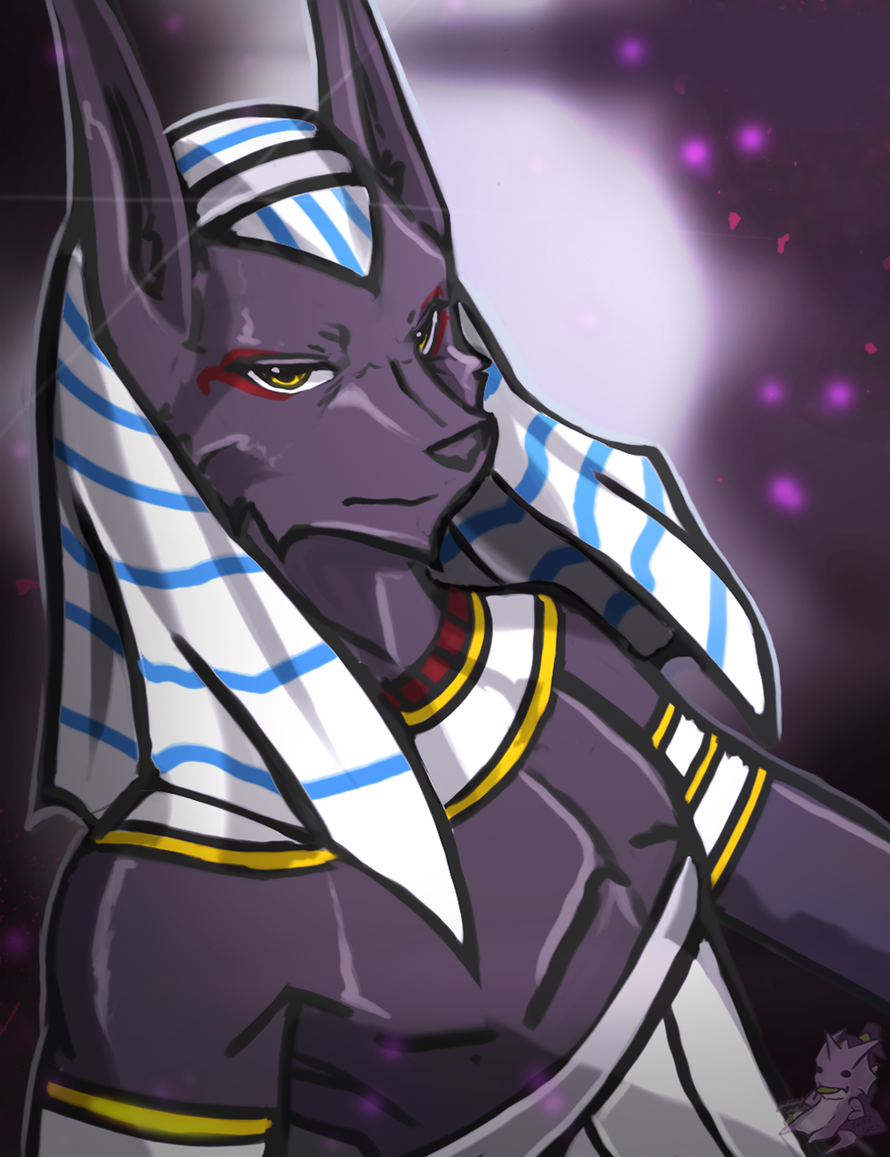 985x1280 Smt] Anubis Sketch By Zeitzbach - Anubis Sketch