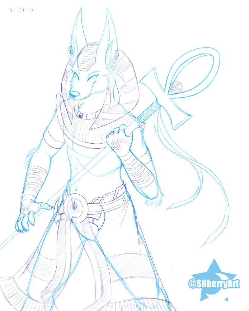 800x1000 Sketch - Anubis Sketch