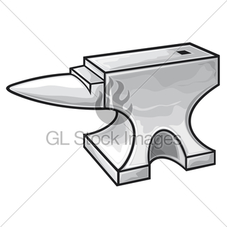 325x325 Hammer And Anvil Sketch Gl Stock Images - Anvil Sketch