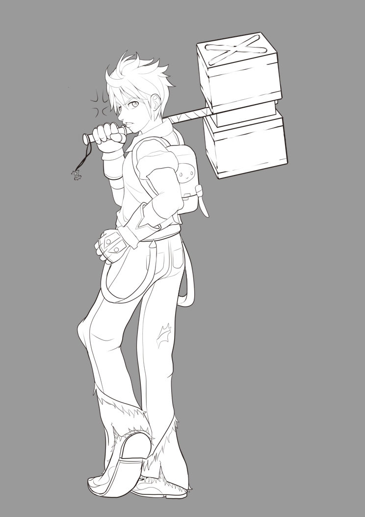 744x1052 Ro Blacksmith Anvil Sketch By Kommissions - Anvil Sketch