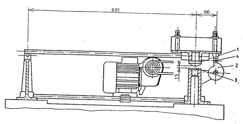 850x436 Shock Apparatus Sketch 1 Hammer, 2 Cam, 3 Anvil, 4 Cam Follower - Anvil Sketch