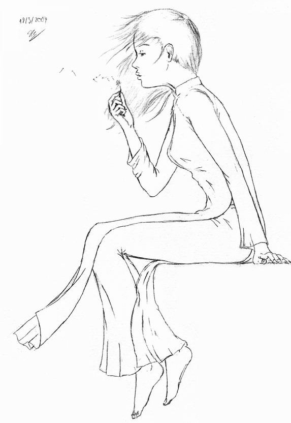 573x832 Ao Dai By Thepencil1234 - Ao Dai Sketch