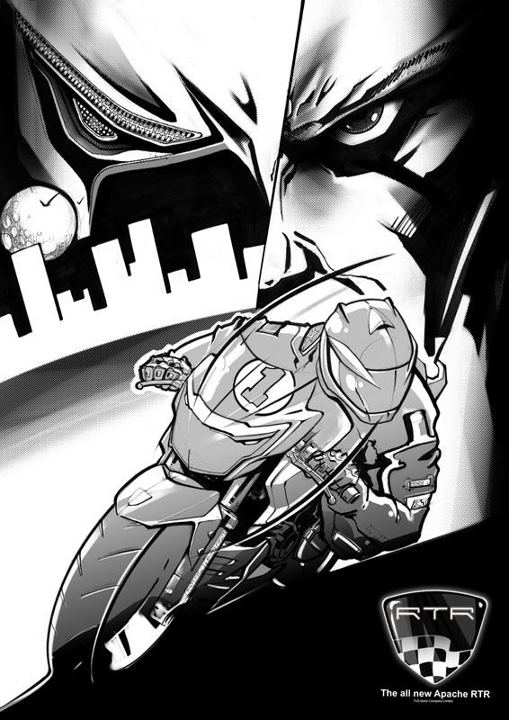 509x720 Tvs Apache Rtr 180 Official Sketch - Apache Sketch