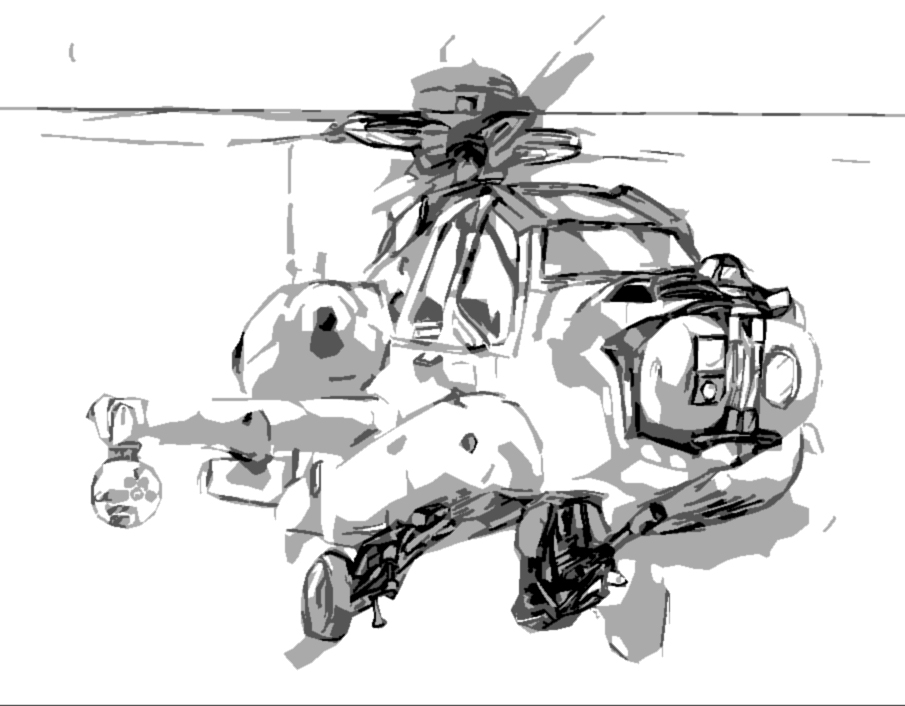 905x706 Ah 64 Apache Version 2 By Scotty 2 Hotty - Apache Sketch
