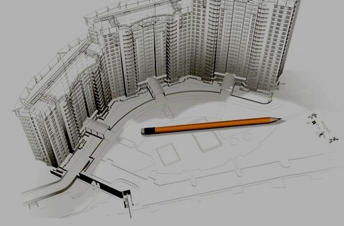 500x329 Civil Engineering Services - Apartment Building Sketch