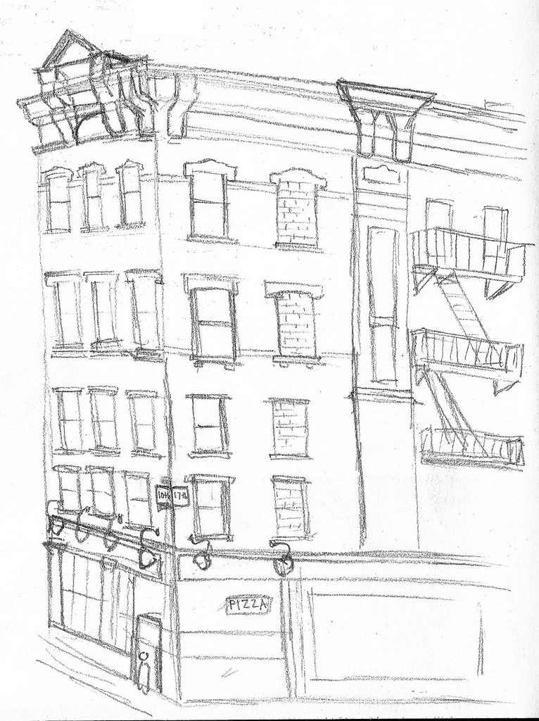 766x1024 Apartment Building Sketch This Is The Apartment Building - Apartment Building Sketch