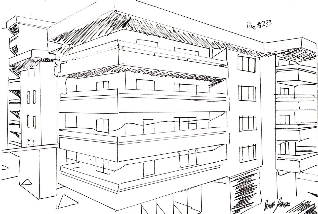 Apartment Building Sketch at Explore collection of