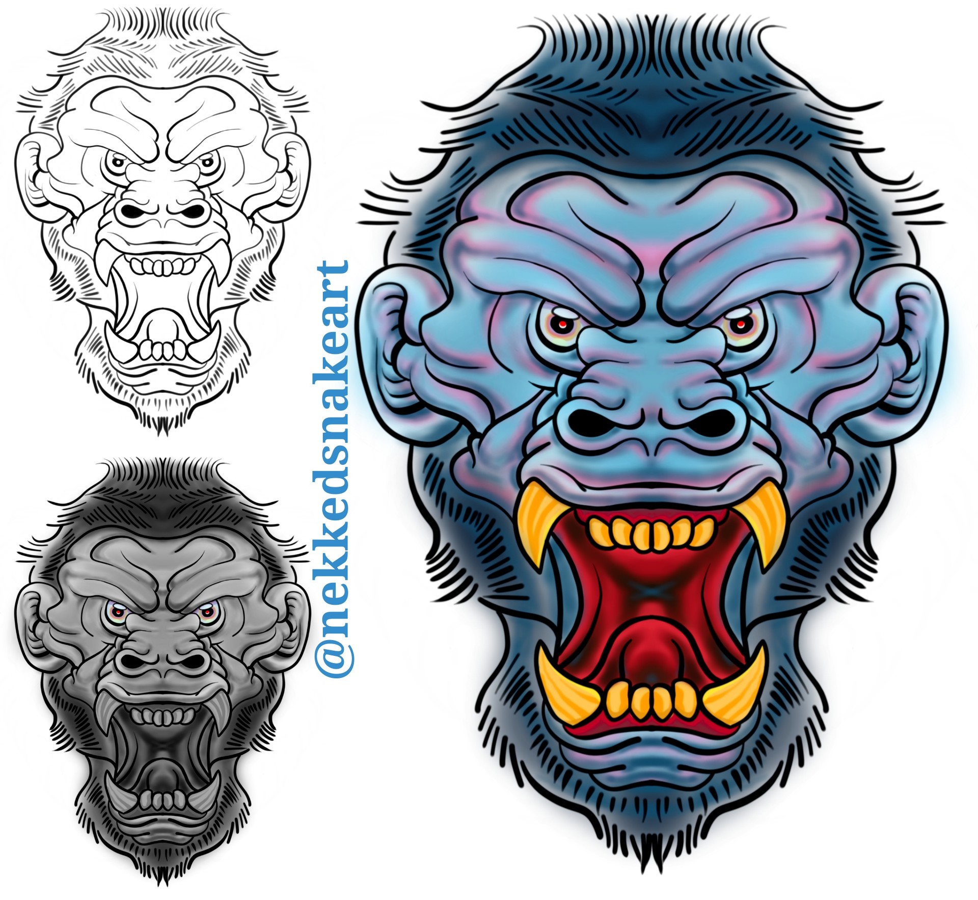 1920x1766 John Parungao - Ape Sketch