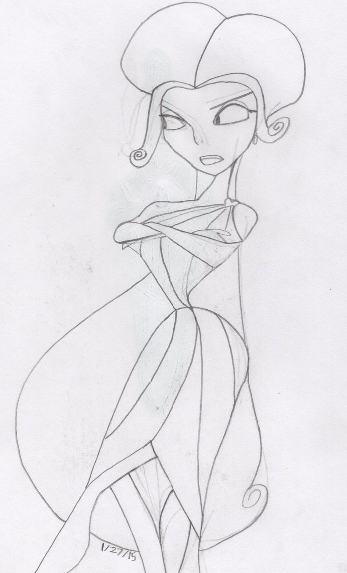 696x1149 Hercules Aphrodite (Sketch) By Hornetzilla78 - Aphrodite Sketch