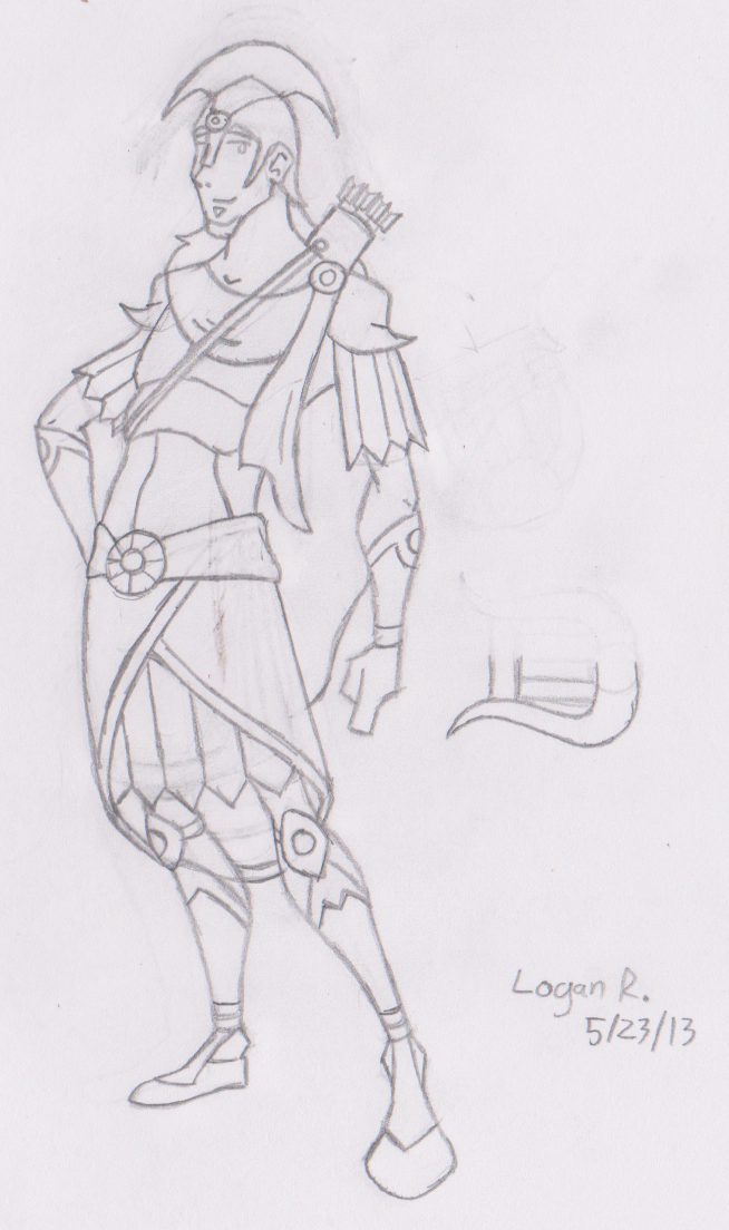 654x1104 Apollo Sketch By Hewytoonmore - Apollo Sketch