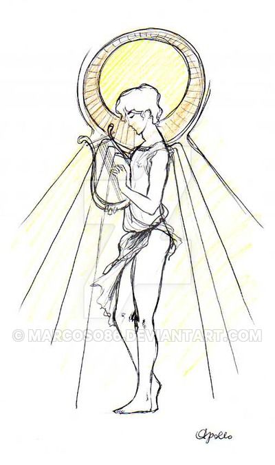 400x675 Greek Gods Sketches - Apollo Sketch