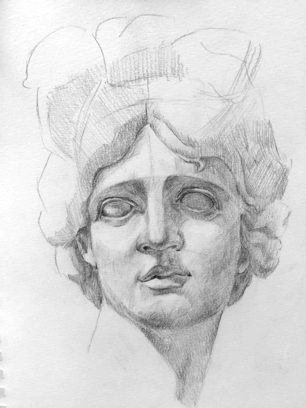 1050x1400 Apollo Drawing - Apollo Sketch