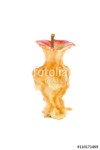 334x500 Apple Core Isolated Stock Photo And Royalty Free Images On - Apple Core Sketch