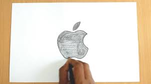 301x167 Step Sketch Apple Logo Drawing Pictures - Apple Logo Sketch