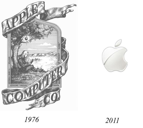 600x535 The Original Apple Logo - Apple Logo Sketch