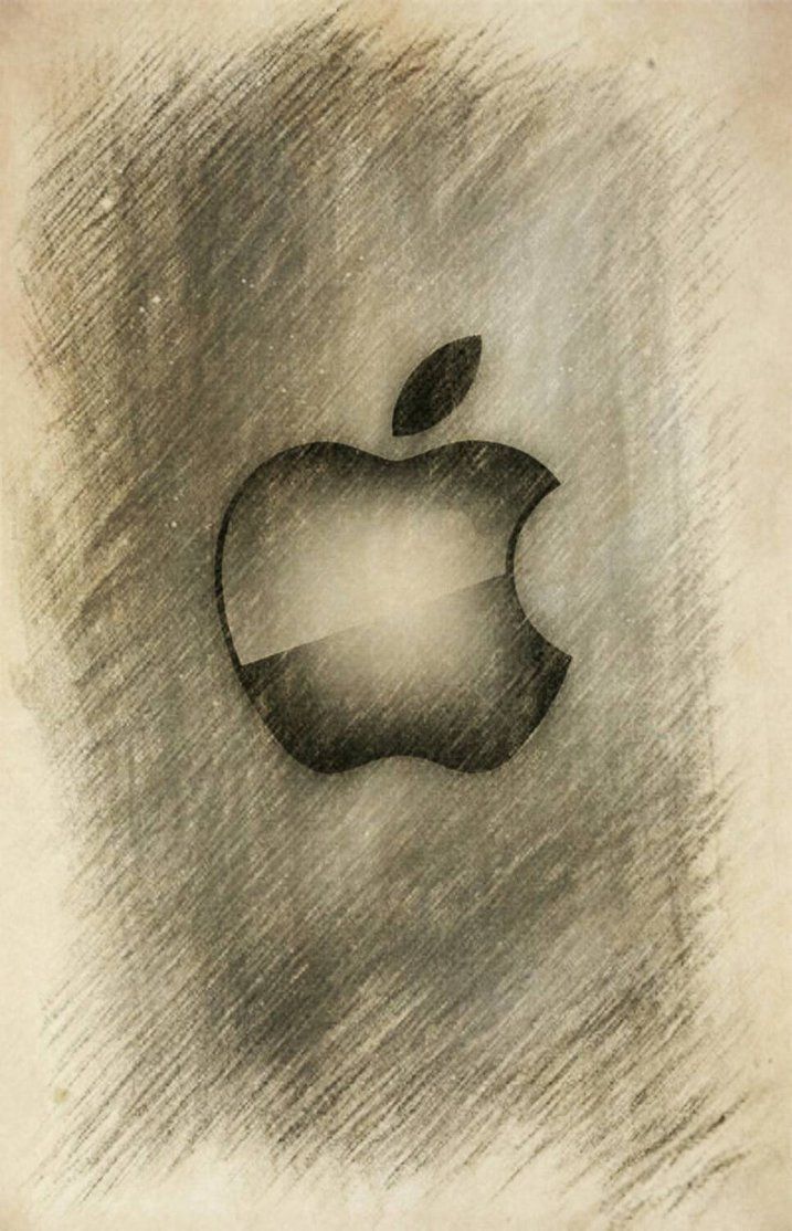 717x1114 - Apple Logo Sketch