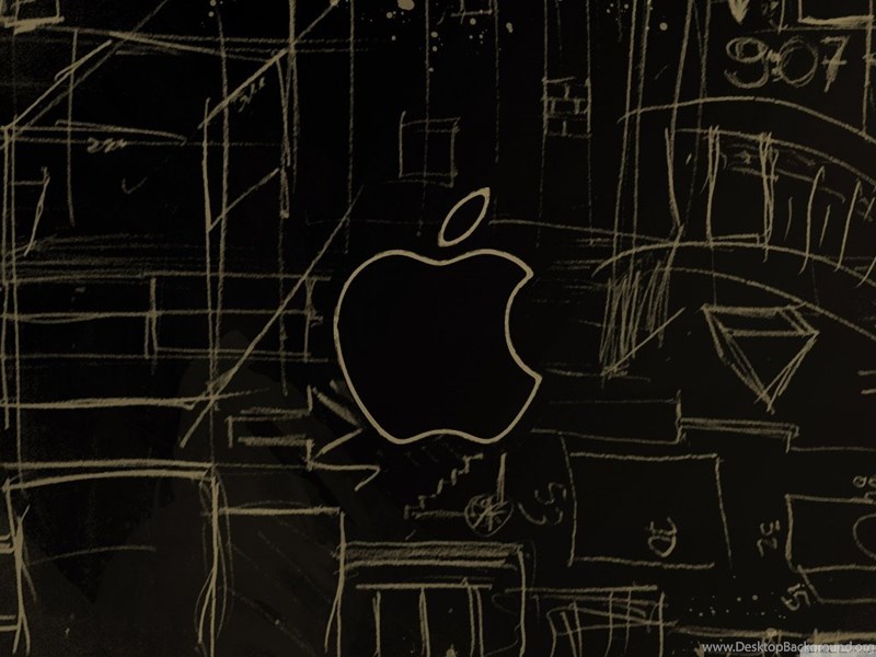 800x600 Apple Logo Sketch Hd Desktop Wallpapers High Definition - Apple Logo Sketch