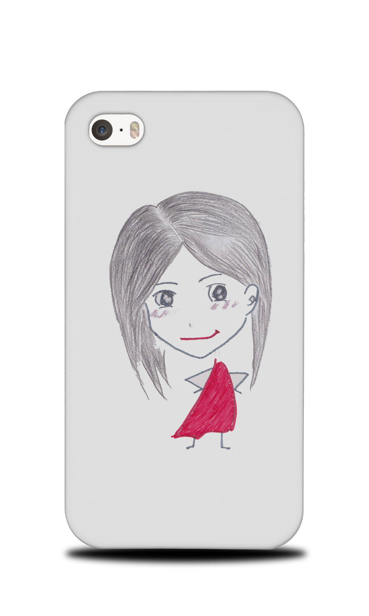 1200x2000 Cute Girl Sketch Art Drawing Hard Phone Case Cover For Apple - Apple Sketch