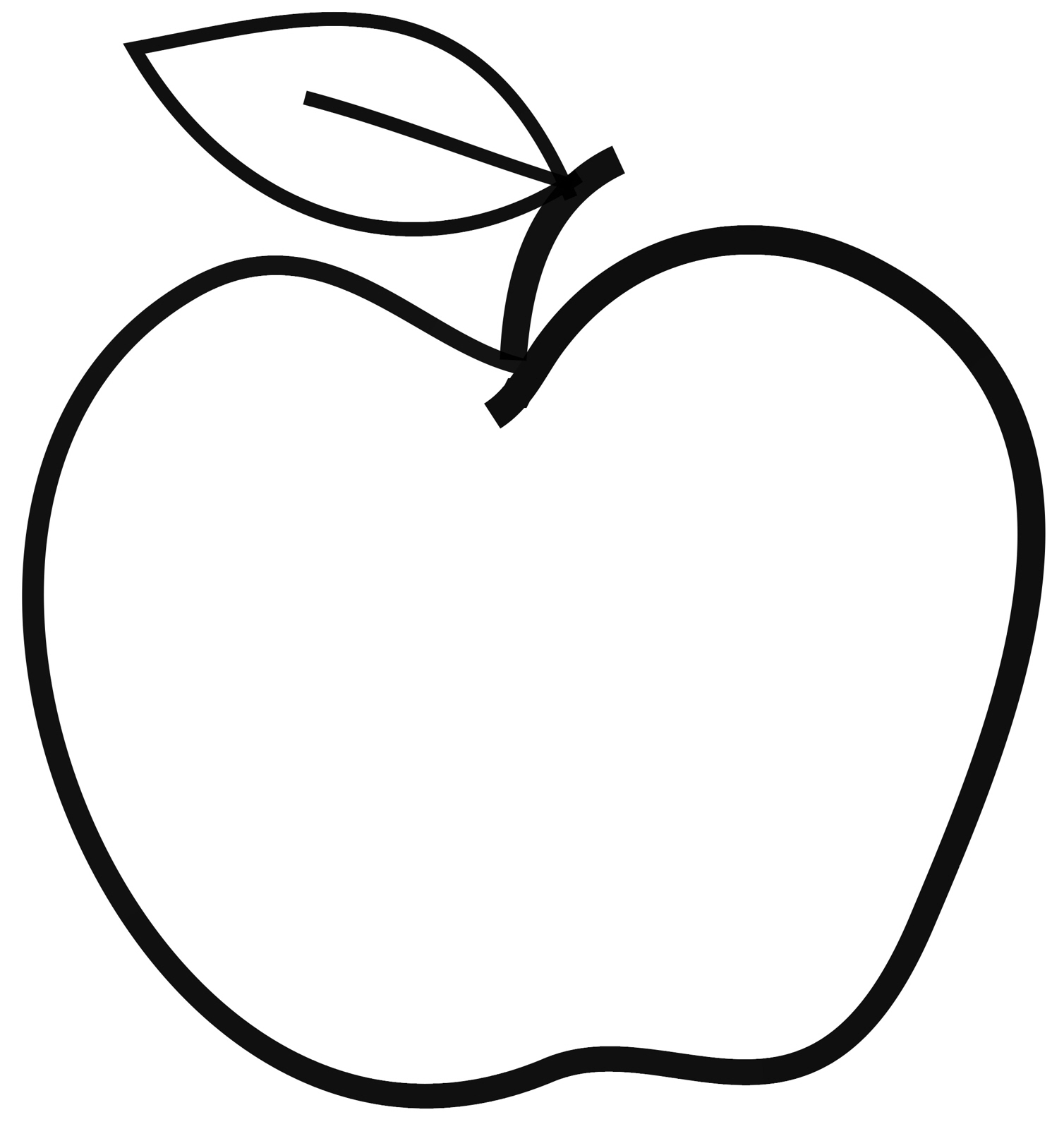 1508x1600 Free Photo Apple Clipart - Apple Sketch