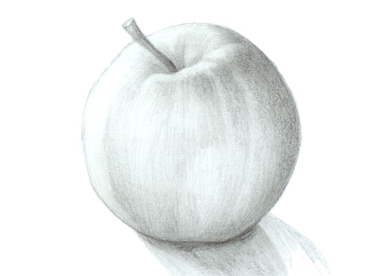560x400 How To Draw An Apple Tutorial Step By Step - Apple Sketch