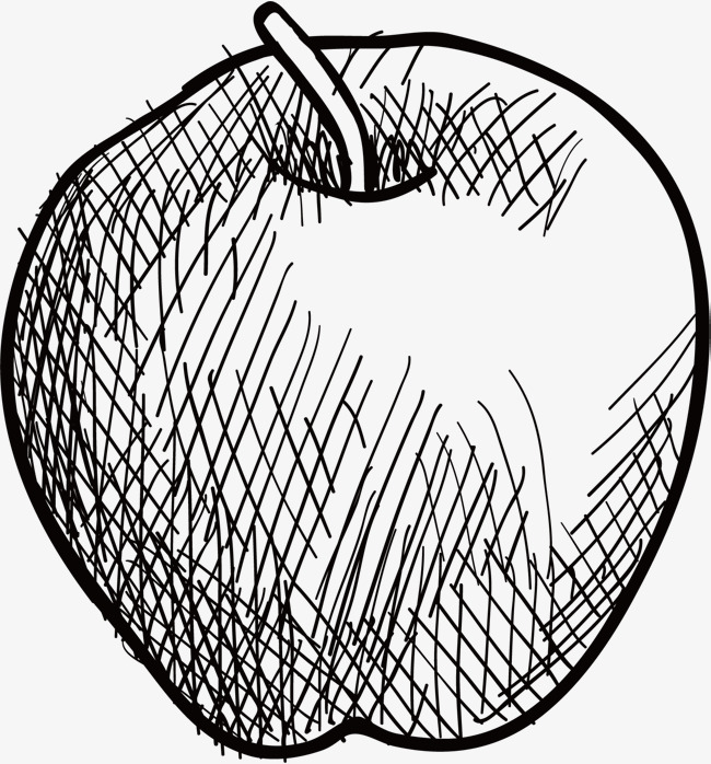 650x698 Vector Sketch Apple, Apple, Sketch, Vector Diagram Png And Vector - Apple Sketch