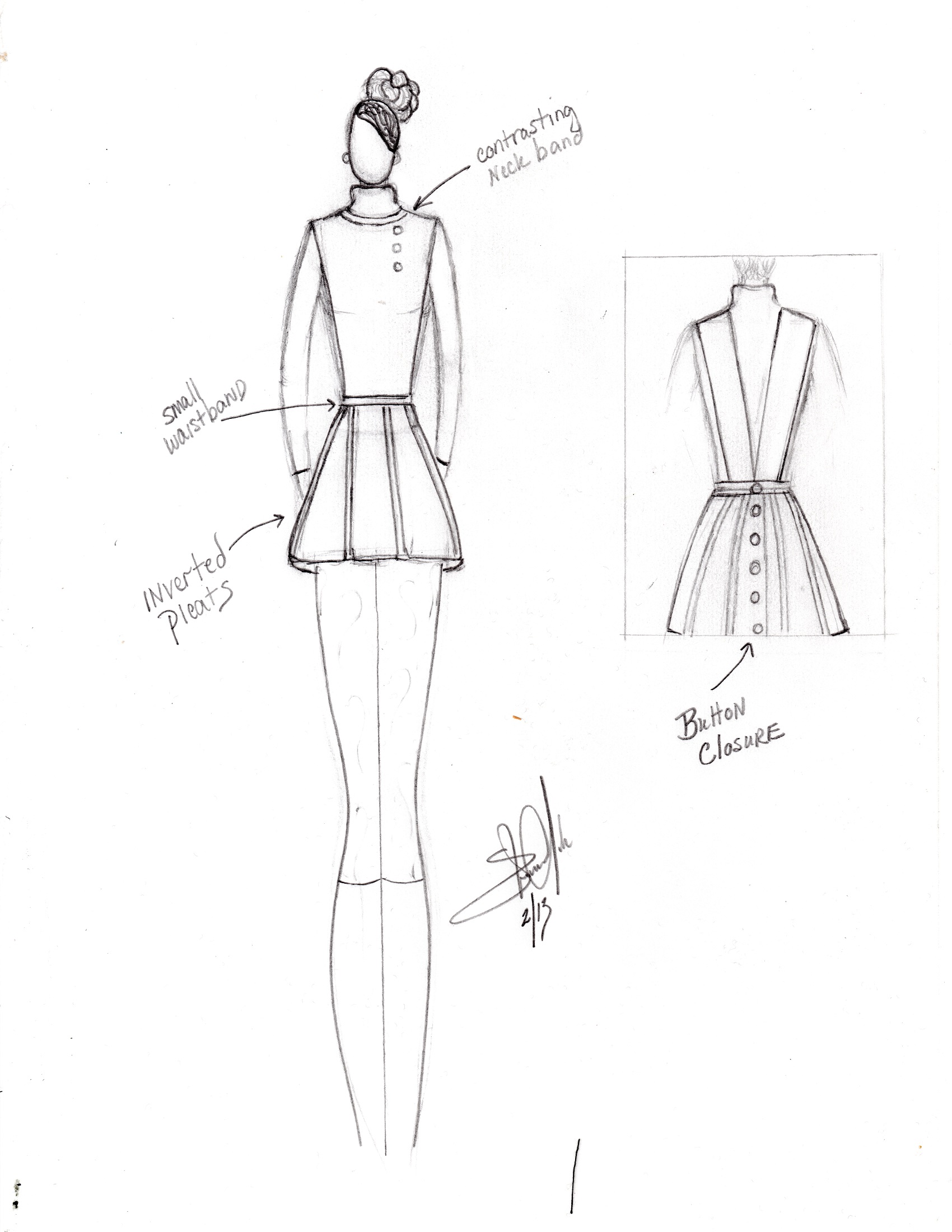 1700x2200 Free E Book Just For You!!! - Apron Sketch