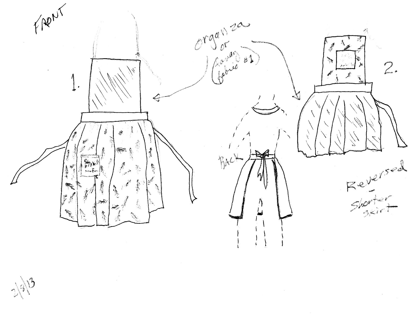 1600x1234 Pruitt Creations Anniversary Apron Sketches - Apron Sketch