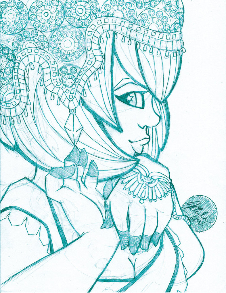 786x1017 The Apsara - Apsara Sketch