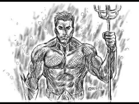 480x360 Aquaman Sketch - Aquaman Sketch