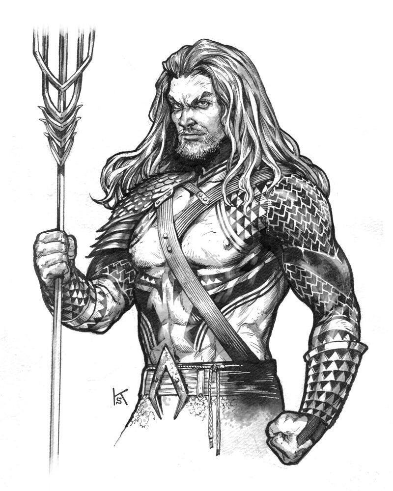 800x1000 Comicbook Now! On Twitter Jason Momoa As Aquaman Sketch. Via - Aquaman Sketch