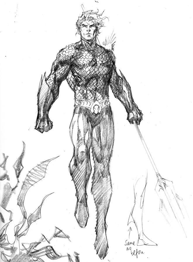 660x897 Dc Comics Gives Its Superheroes A Makeover Super Hero Lovers - Aquaman Sketch