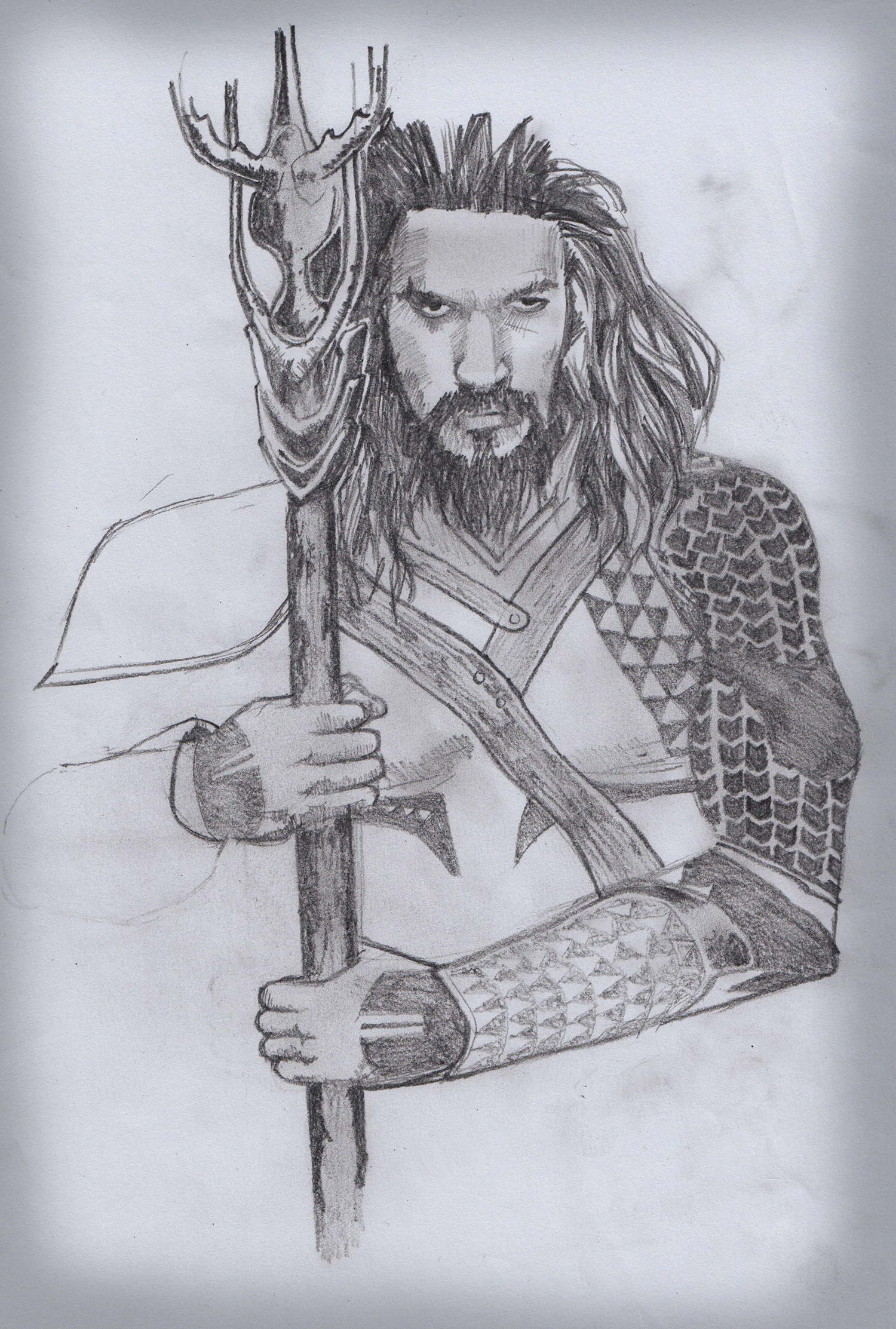 Aquaman Sketch at PaintingValley.com | Explore collection of Aquaman Sketch