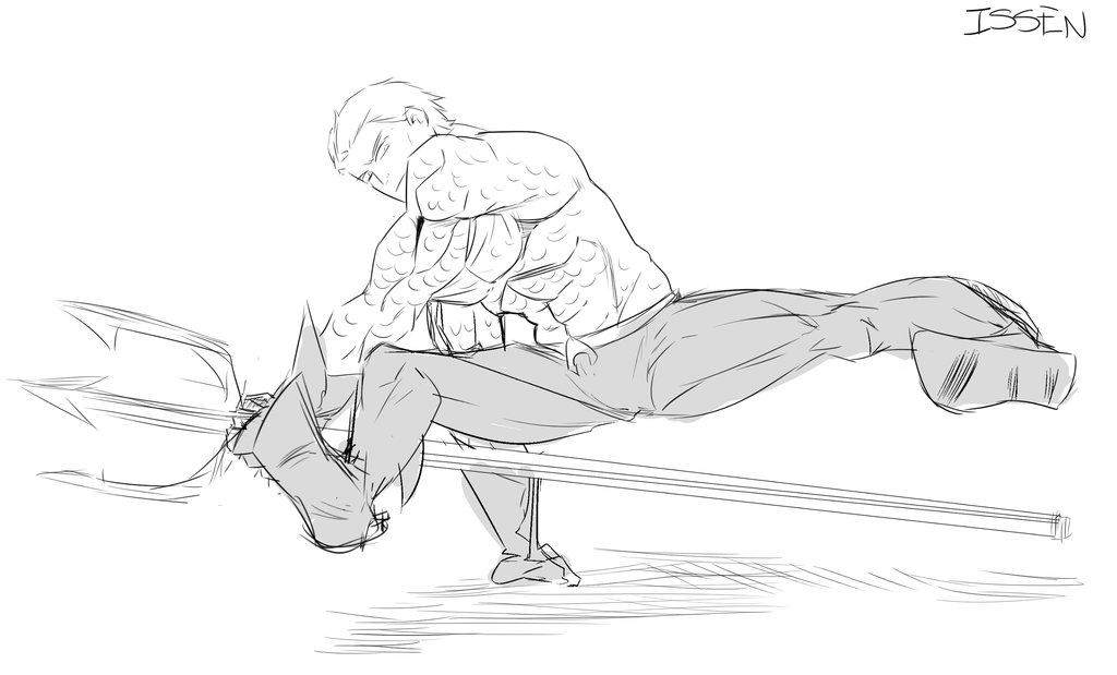 1024x619 Aquaman Sketch By Chopslack - Aquaman Sketch