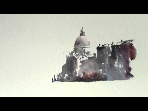 480x360 How To Paint A Watercolourwatercolor Venetian Sketch By Trevor - Aquarelle Sketch