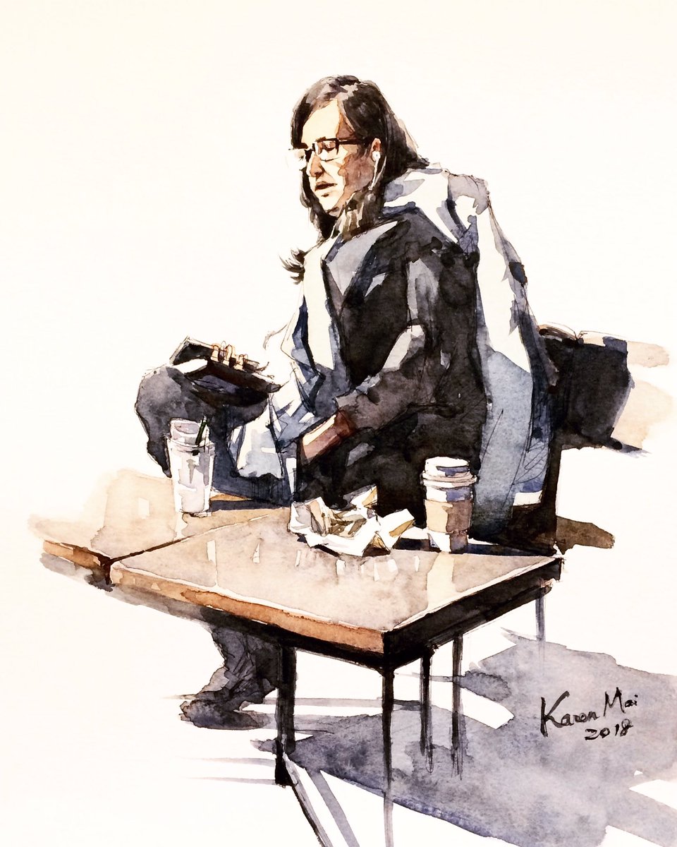 960x1200 Karen Mai On Twitter Sketch - Aquarelle Sketch