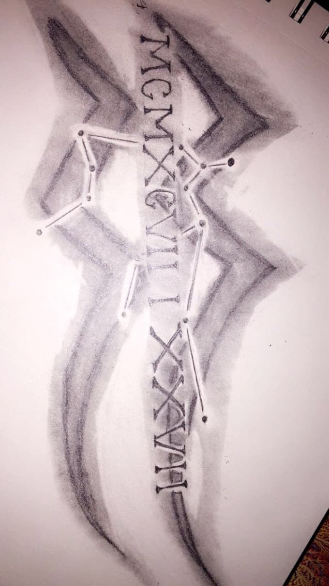 680x1209 Sketch An Aquarius Tattoos By Priyankpatel188 - Aquarius Sketch