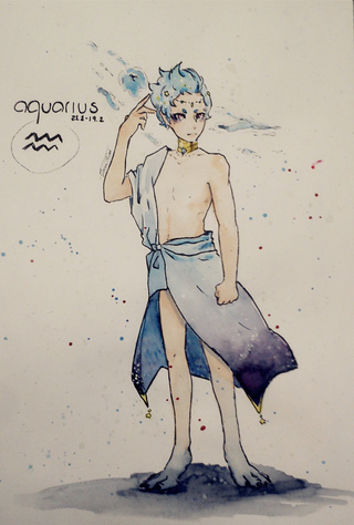 320x474 Aquarius Drawings On Paigeeworld. Pictures Of Aquarius - Aquarius Sketch
