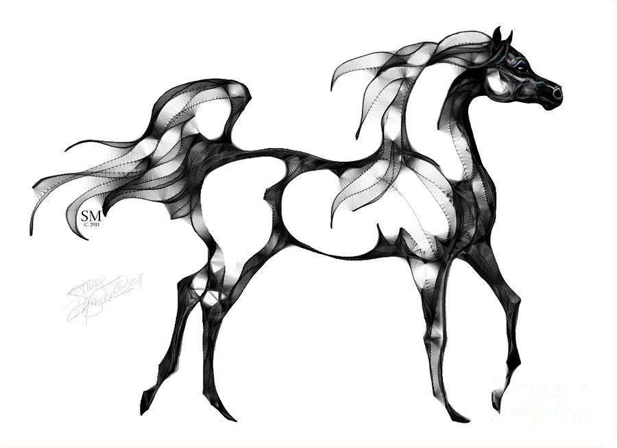 900x654 Arabian Horse Overlook Tatoo Horse, Tattoo And - Arabian Horse Sketch