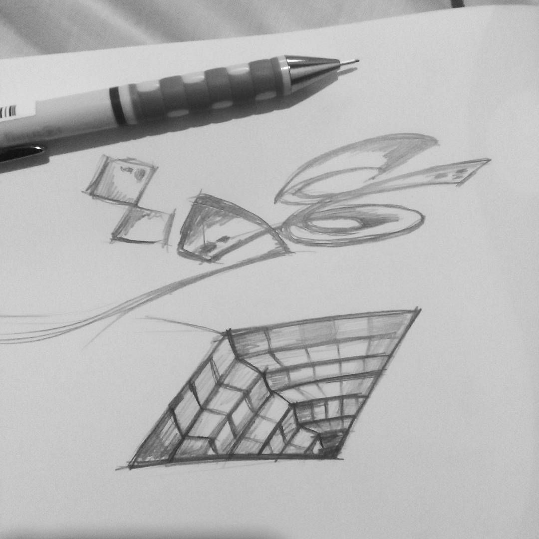 1080x1080 Pencil Sketch Drawing Of Arabic Typo - Arabic Sketch