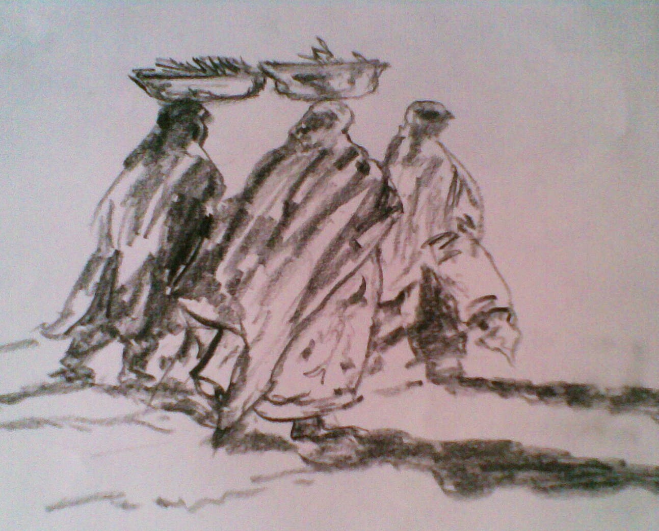 1293x1043 Some Of My Sketches From Arabic Country !!! Sushma Malik - Arabic Sketch