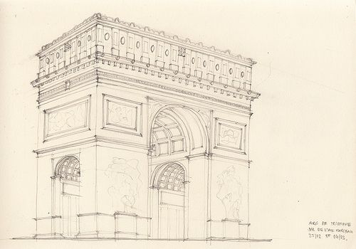 500x350 Arc De Triomphe 2005 Art - Arc De Triomphe Sketch