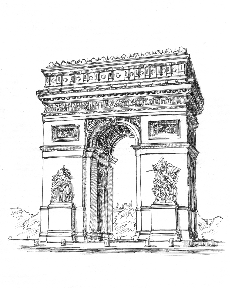 775x950 Arc De Triomphe A Monument In Paris Travel Featured - Arc De Triomphe Sketch