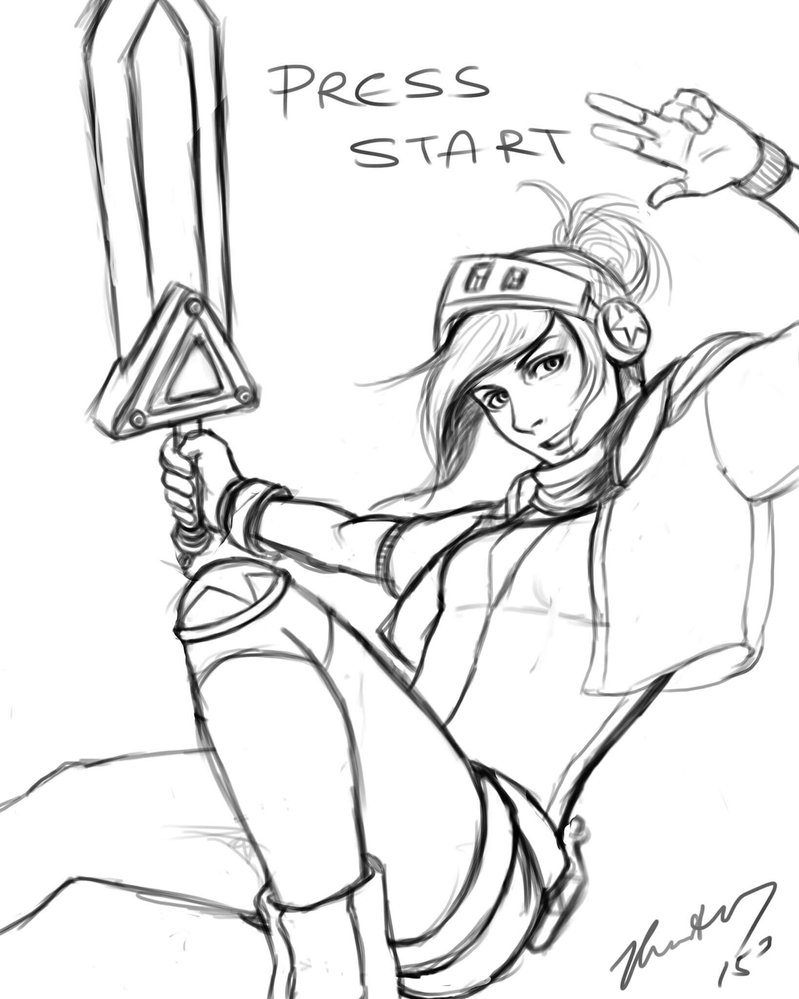 799x999 Arcade Riven Sketch By Waterpieces - Arcade Sketch