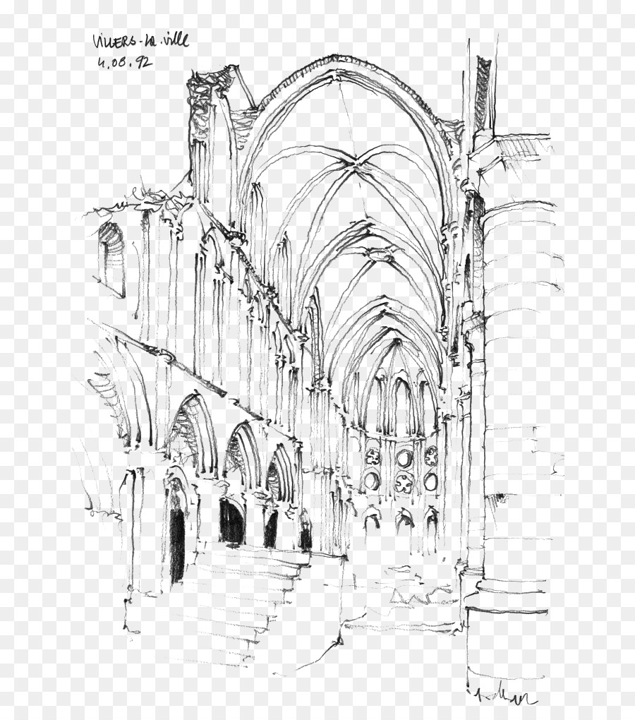 900x1020 Architecture Sketch - Arcade Sketch