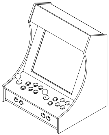 377x467 Building A Mini Arcade Cabinet (Part 1) Savjee.be - Arcade Sketch
