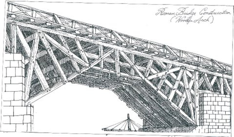 480x281 Marcus Minucius Audens Roman Single Arch Bridge Bw - Arch Bridge Sketch