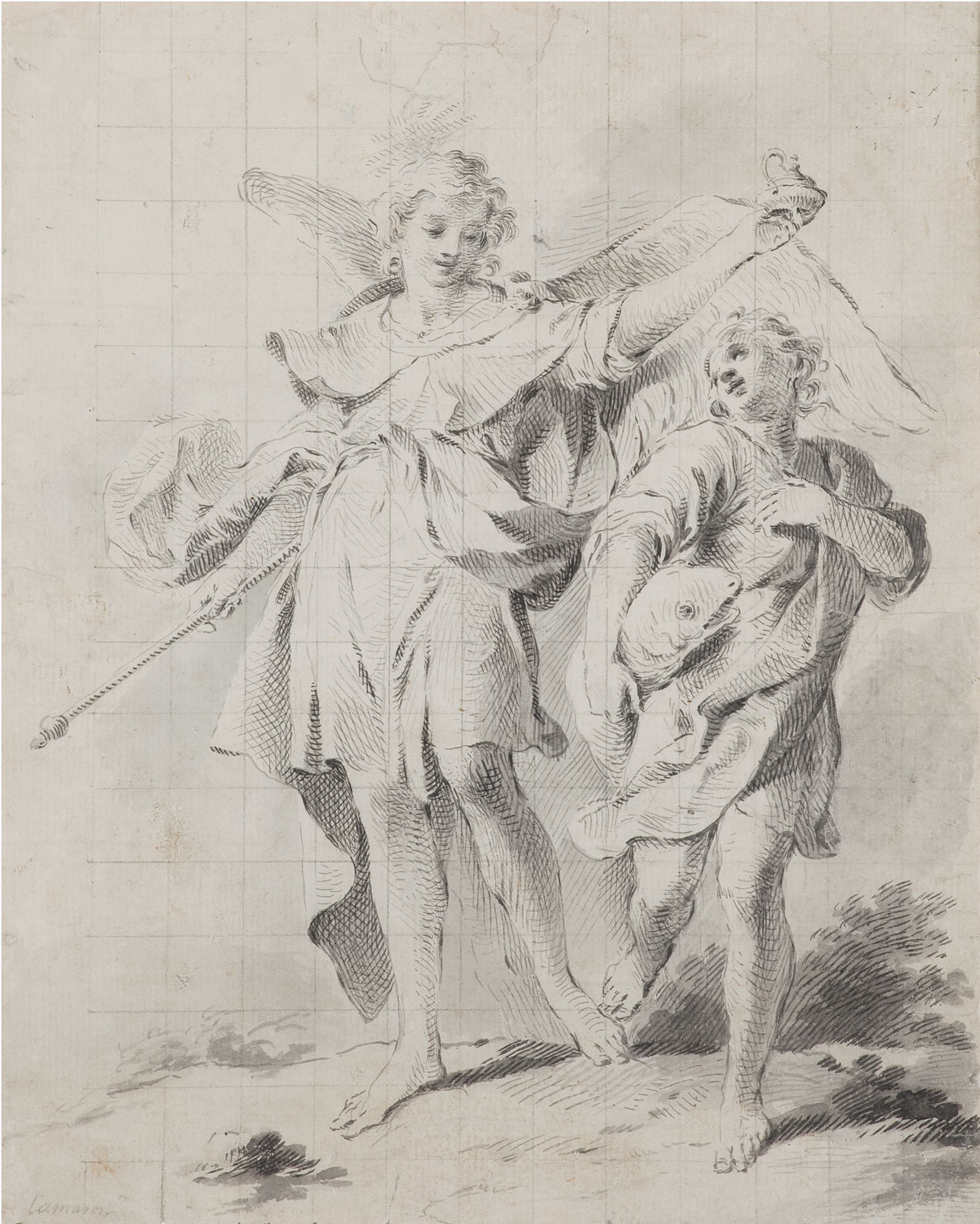 1201x1500 Tobias And The Archangel Michael - Archangel Michael Sketch